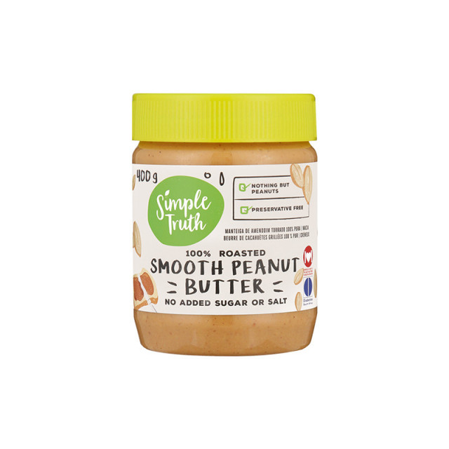 Simple Truth Crunchy or Smooth Peanut Butter 400g