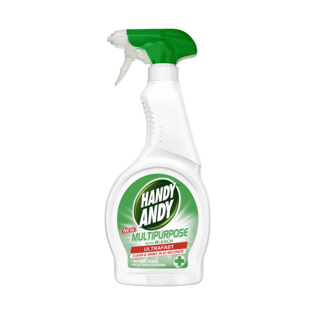 Handy Andy UltraFast Multipurpose Antibacterial Spray with Bleach 500ml