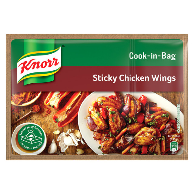 Knorr Sticky Chicken Wings Cook-In-Bag