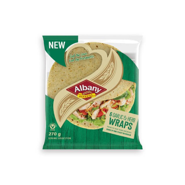 ALBANY GARLIC &amp; HERB WRAPS