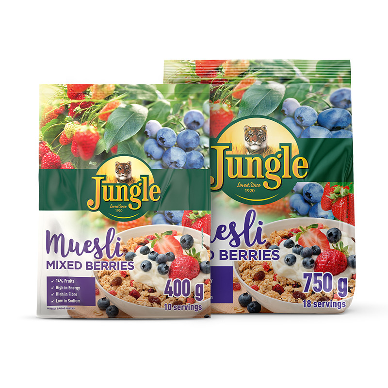 Read more about the article Jungle Muesli Mixed Berries (400g/750g)