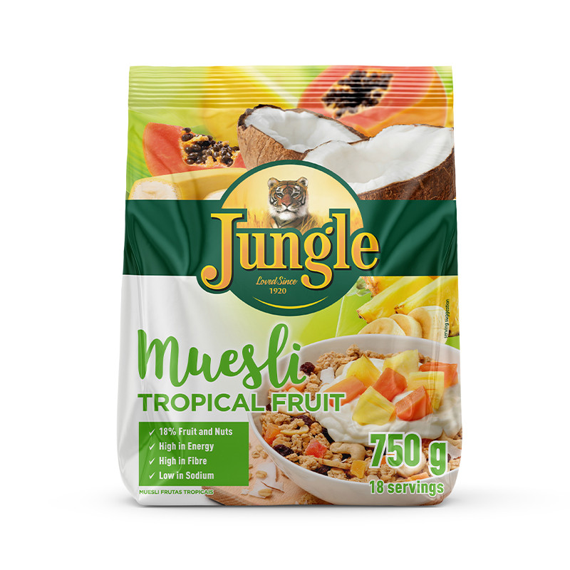 Read more about the article Jungle Muesli Tropical Fruit (750g)