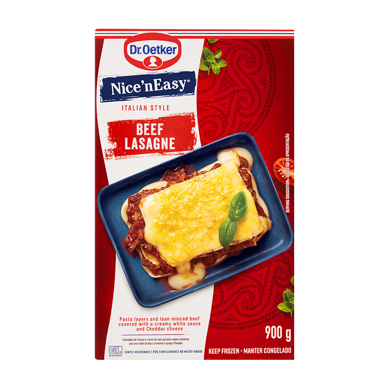 Read more about the article Dr. Oetker Nice ’n Easy Beef Lasagne 350g/900g Family Pack